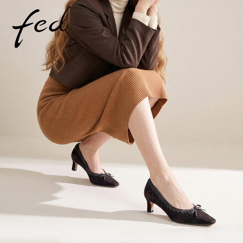 fed气质高跟鞋细跟显瘦绝美女鞋