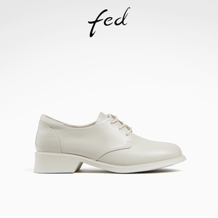 法式 小皮鞋 D0306 fed深口单鞋 白色牛津鞋 新款 春季 女鞋 女款 ZCA205