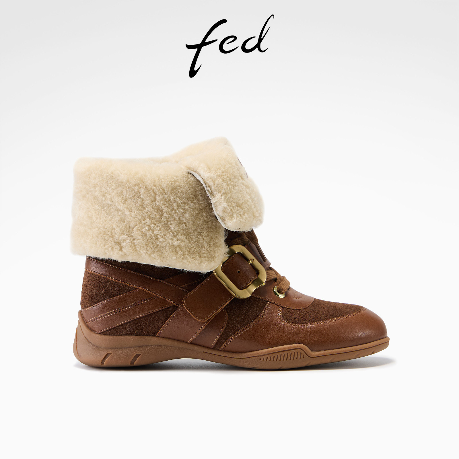 fed软底时装靴冬季新款女靴复古雪地靴加绒短靴女款S1114-YAB023,女鞋,时装靴,淘宝优惠券,粉丝福利购,淘宝优惠卷