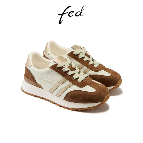 fed厚底德训鞋女休闲运动阿甘鞋