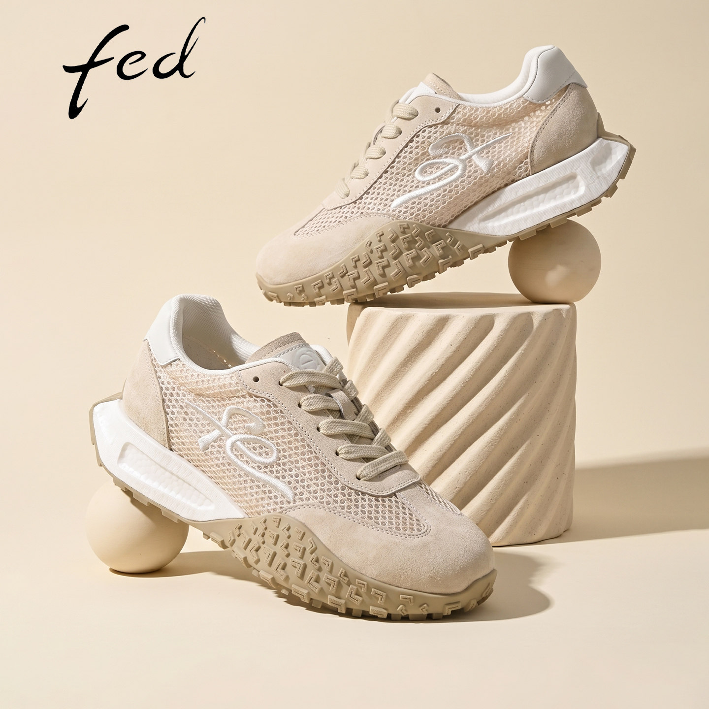 fed夏季薄款透气网鞋女款2026