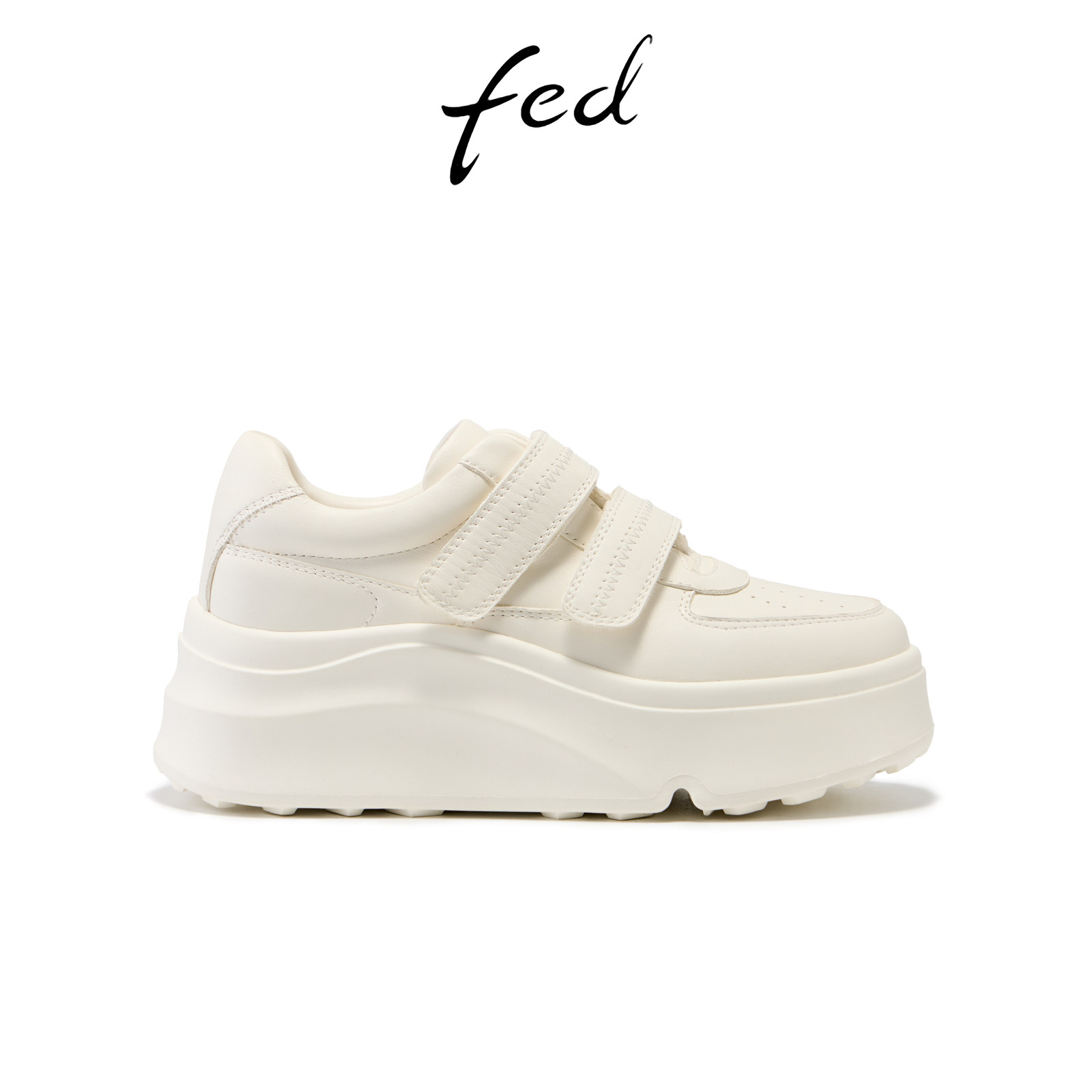 fed厚底增高小白鞋女款春夏新款