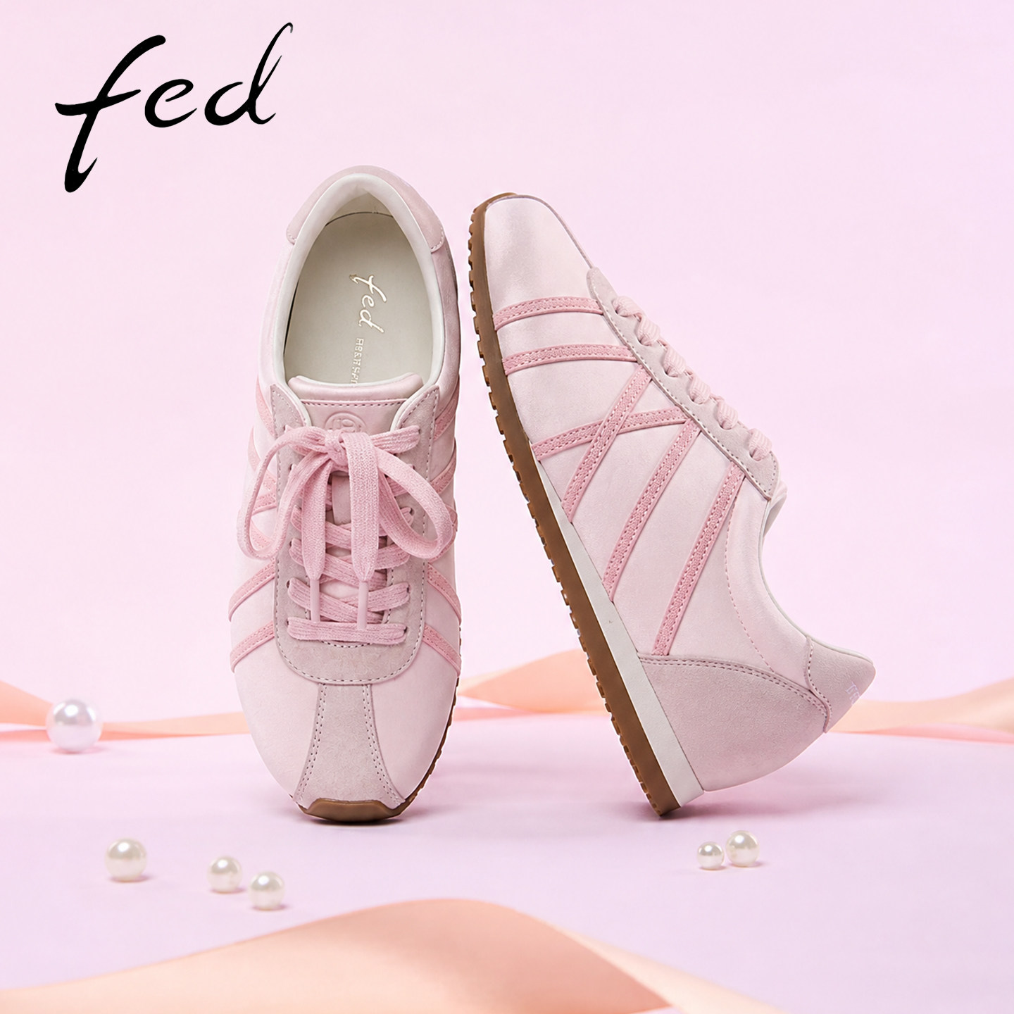 fed厚底德训鞋女秋新款百搭女鞋