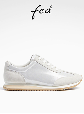 fed阿甘鞋春季新款女鞋厚底运动鞋休闲鞋德训鞋女款D0110-YAB531