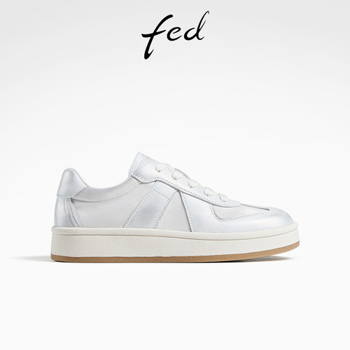 平底复古运动休闲鞋女板鞋德训鞋