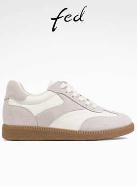 fed内增高休闲鞋秋季新款女鞋时尚德训鞋轻便板鞋女S0815-ZCA393