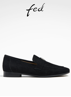 fed低跟软底乐福鞋春季新款女鞋职业通勤深口单鞋女D0106-ZCA160