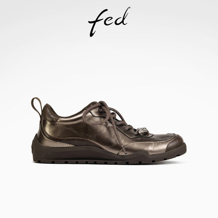 fed复古德训鞋秋季新款女鞋增高休闲鞋软底阿甘鞋女S0815-YAB699