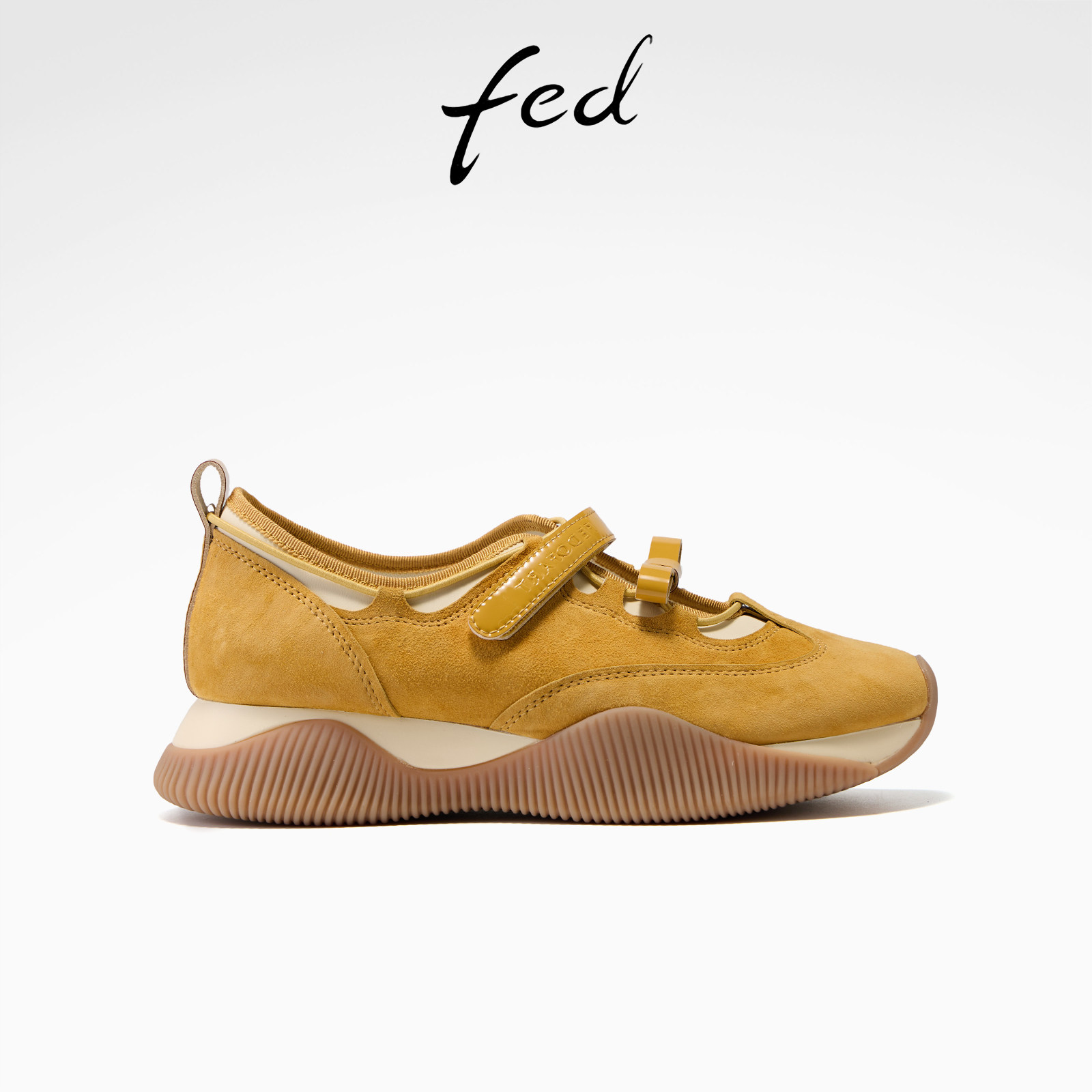 fed厚底玛丽珍鞋女春季新款女鞋柠屿假日休闲鞋增高鞋女款YAC033