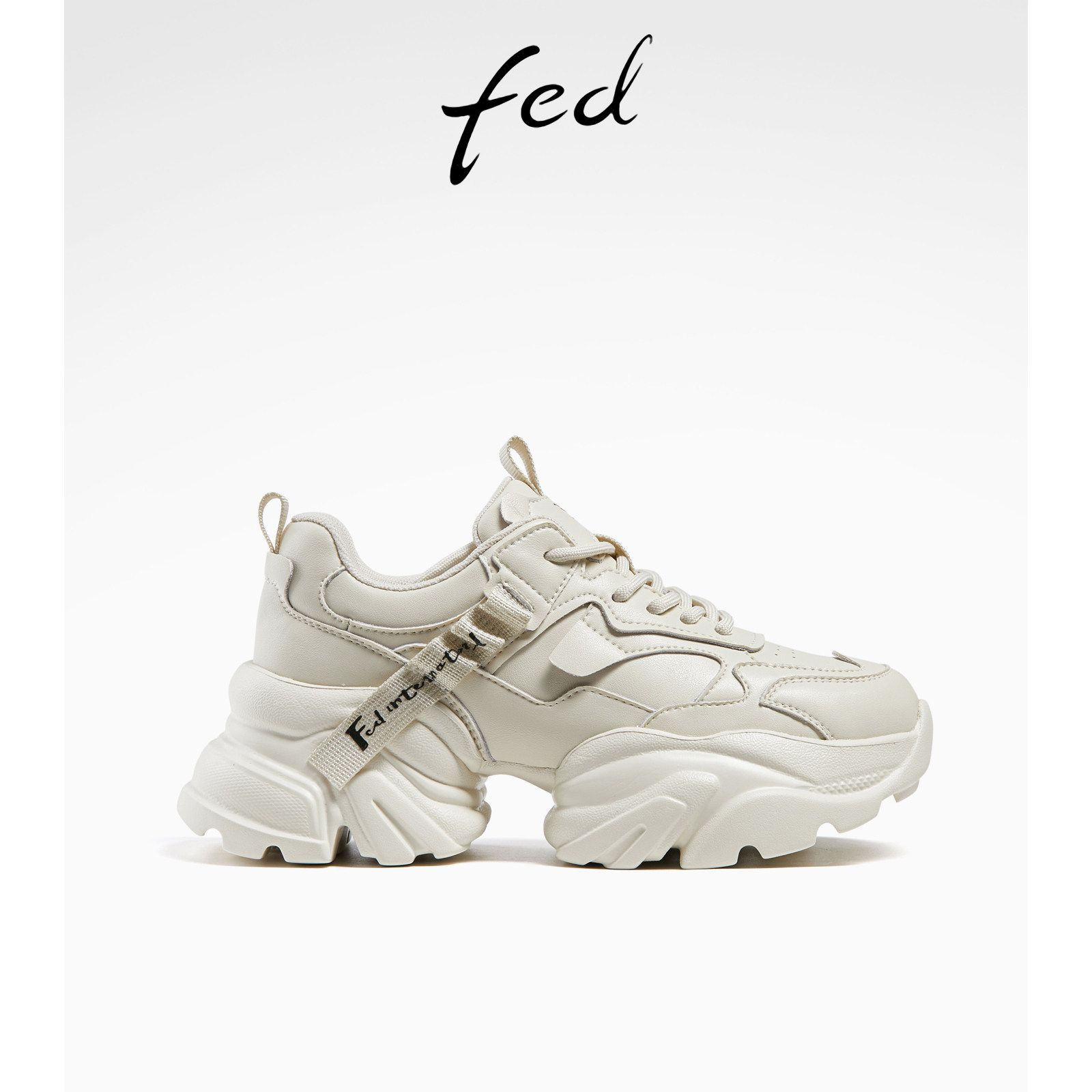 【晨曦映月】fed时尚老爹鞋秋款女鞋厚底增高运动休闲鞋女款ZC015