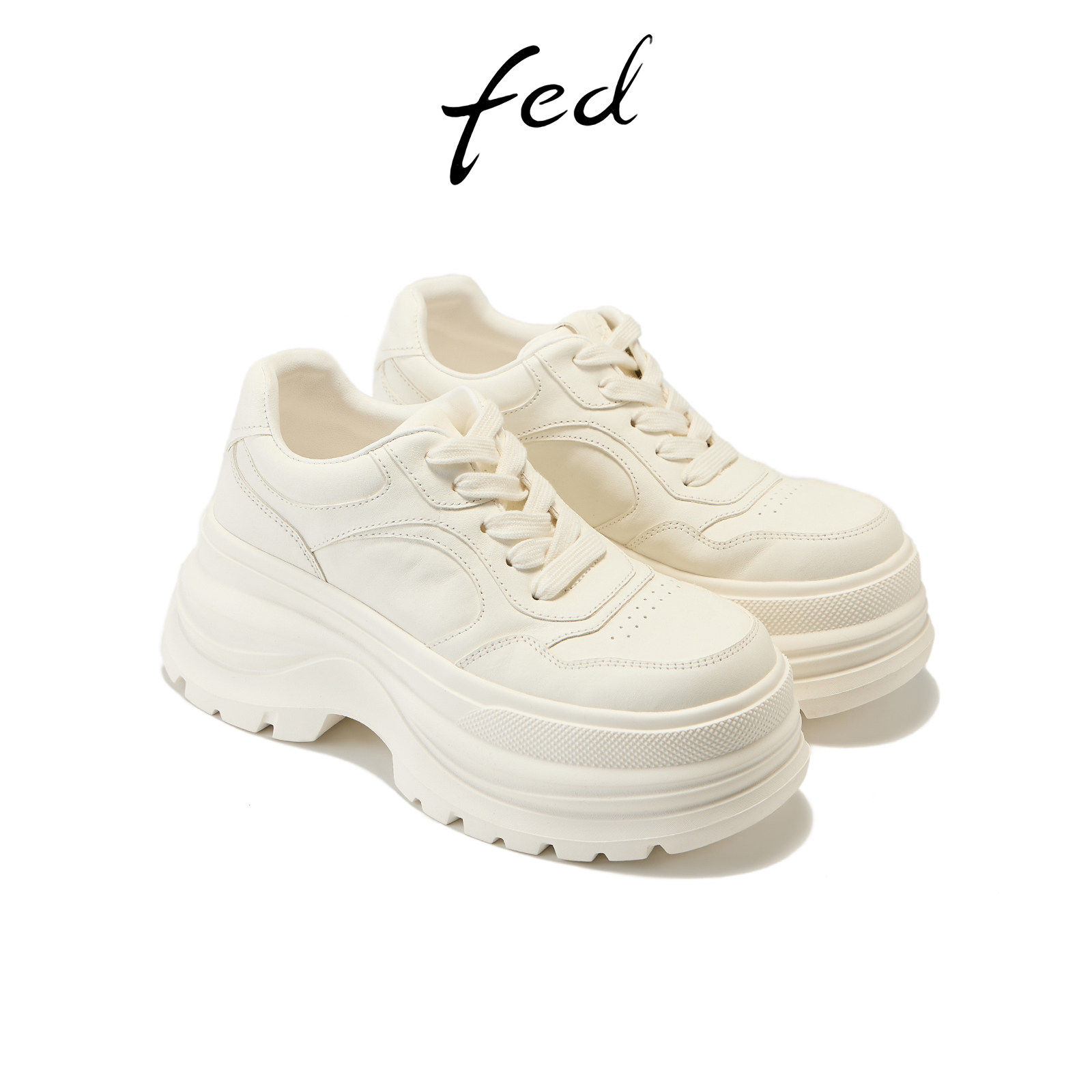 fed夏季新款厚底增高老爹鞋女