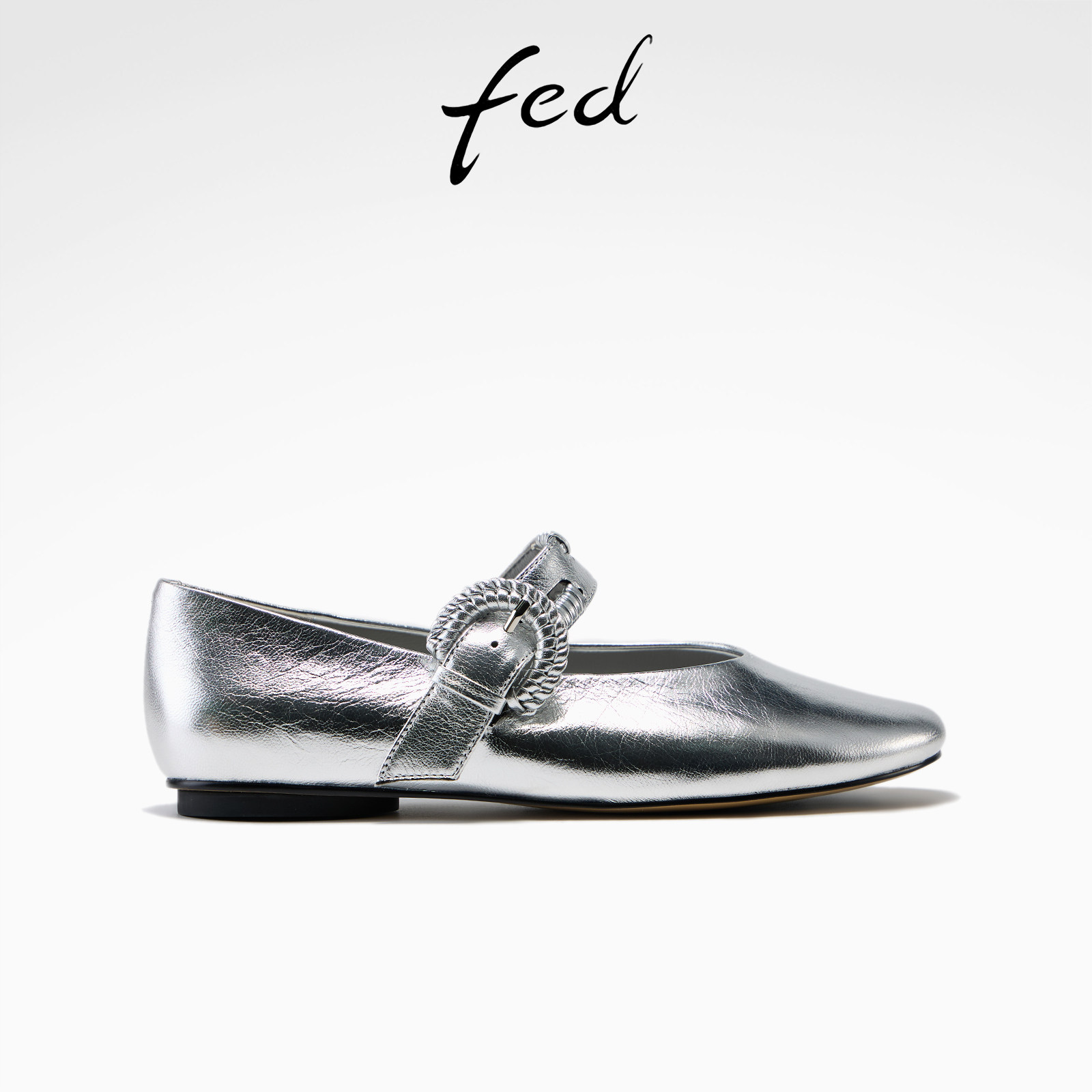 fed银色芭蕾鞋春季新款女鞋星尘之履玛丽珍鞋真皮平底单鞋女YA005,女鞋,玛丽珍鞋,淘宝优惠券,粉丝福利购,淘宝优惠卷