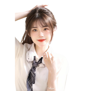 空气刘海全真发假发女片头顶自然前额假刘海贴片明星同款齐刘海