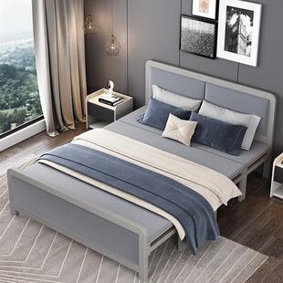 折叠床家用双人床简易午休出租屋成人木板床卧室拼接单人床铁艺床