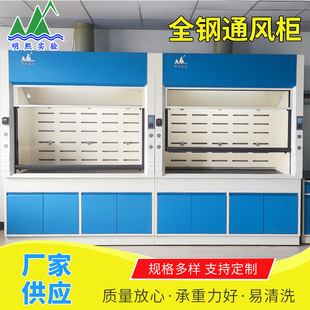 整体式 实验室全钢通风橱化验室落地式 通风柜桌上型排风柜工厂