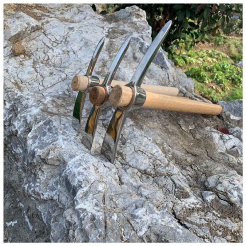 不锈钢镐 精品户外镐镐头小洋镐 登山镐 十字镐农用锄 不锈钢冰镐