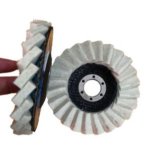 新品 4.5寸角向毛毡轮 11522*孔羊毛轮 百羊毛叶片 现货