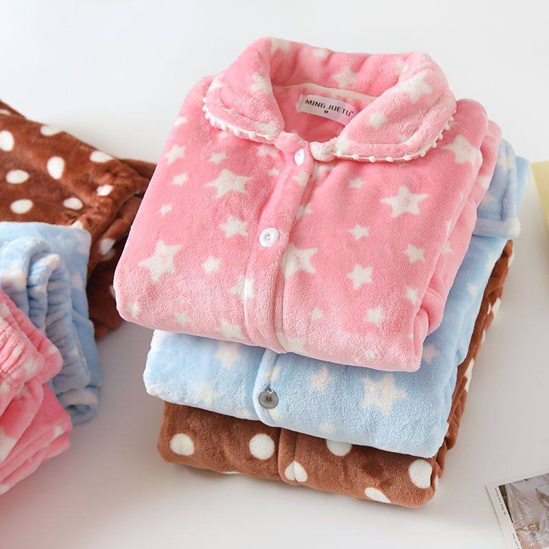 加厚法兰绒睡衣女冬季大码套装珊瑚绒开衫长袖家居服单件秋冬加绒,运动/瑜伽/健身/球迷用品,情侣装泳衣,淘宝优惠券,粉丝福利购,淘宝优惠卷