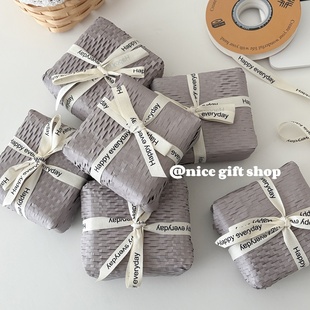 ins风灰紫色蜂窝纸简约礼物包装 纸韩系饰品打包填充纸环保防震