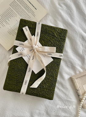 Nice Gift~高级感褶皱石纹纸礼物包装纸高质感节日送男士礼物装饰