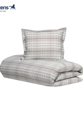【官方正品】Hastens 海丝腾 Modern Check 系列几何图案枕套柔软