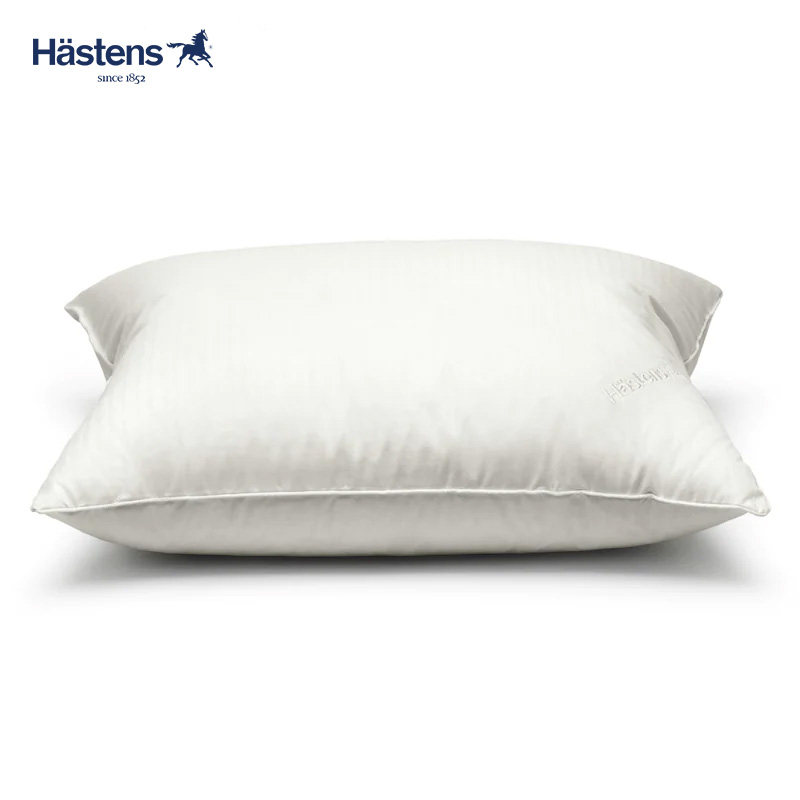 【官方正品】Hastens 海丝腾 羽绒枕枕芯5/5鹅毛鹅绒混合标准加硬