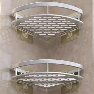 卫生间免打孔浴室三角置物架壁挂式厕所洗手间洗漱台墙上收纳挂架