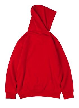 码本帽衫简约命年红色连帽加厚大加绒卫衣男基础款纯色春秋宽松