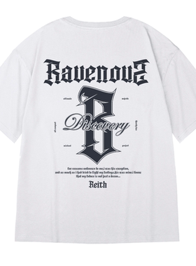 国潮纯棉2025潮牌短袖加肥300gT恤宽松男装五分袖重磅加大码字母