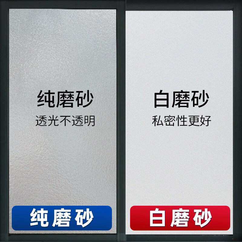 无胶静电透光磨砂防窥膜|卫生间