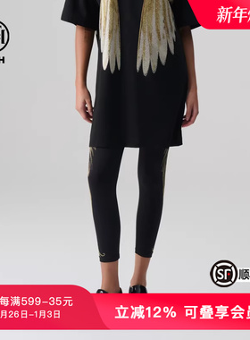 TCH轻奢春秋新款烫钻百搭修身打底裤T72A236013