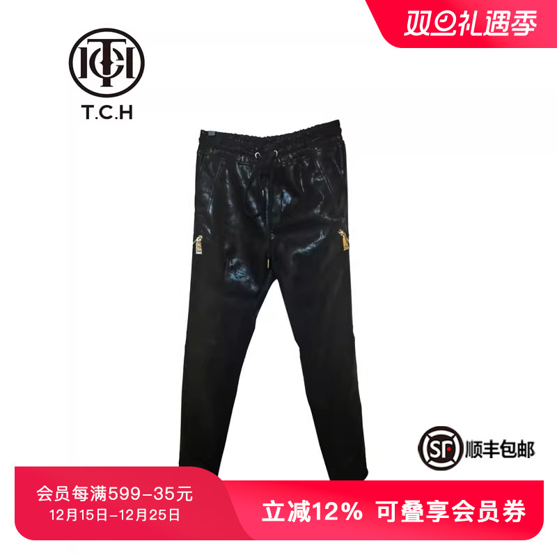 新品皮裤休闲长裤