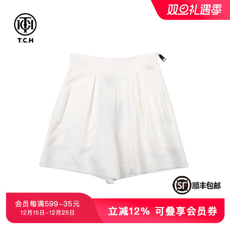 轻奢TCH短裤烫钻百搭2024休闲