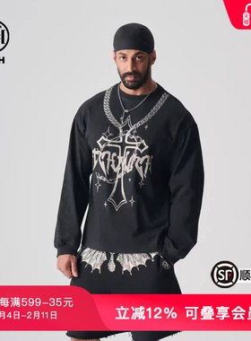 TCH轻奢春秋新款百搭烫钻宽松长袖T恤经典系列T72A086008