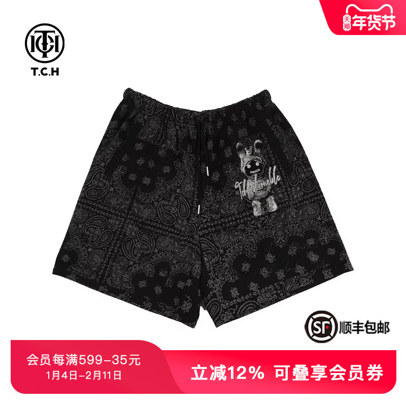 TCH潮牌烫钻时尚休闲百搭短裤夏季新款男女同款T72B216080,女装/女士精品,休闲裤,淘宝优惠券,粉丝福利购,淘宝优惠卷