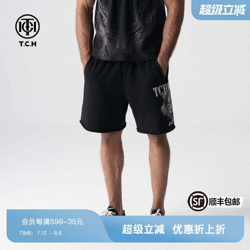 TCH休闲短裤烫钻百搭轻奢夏季