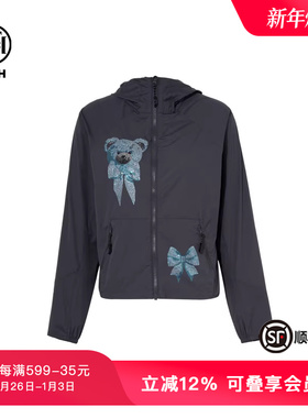 TCH私服烫钻工艺时尚休闲百搭蝴蝶结拉链衫女T75B17E5045轻奢tch