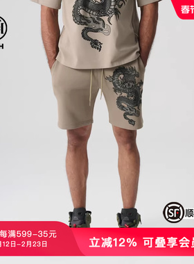 TCH夏季新款烫钻潮牌复古女士短裤百搭休闲短裤男T72B216038