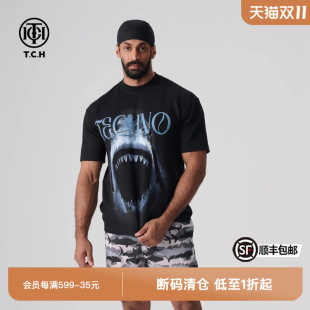 短袖 轻奢烫钻时尚 男百搭潮牌情侣T恤T72B106153 新款 TCH夏季