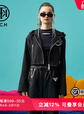 TCH潮牌夹克外套T显瘦潮流时髦复古冬季新款烫钻T66D166062