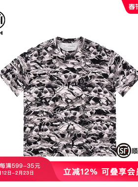 TCH轻奢夏季新款烫钻个性短袖T恤上衣男女同款T72B106207