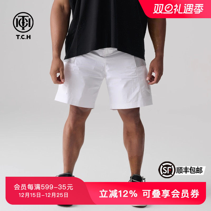 TCH潮牌烫钻百搭休闲短裤男女同款夏季新款设计感T72B216068