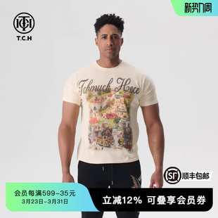 T恤男女同款 TCH夏季 重工短袖 轻奢烫钻时尚 T72B106210 新款