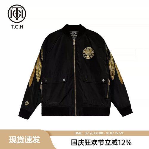 直播间棉服TCH刺绣虎头秋冬