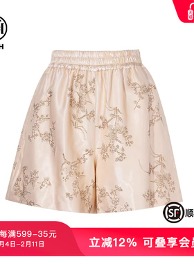 轻奢春秋潮流重工烫钻新中式系列休闲短裤T72B21E6025