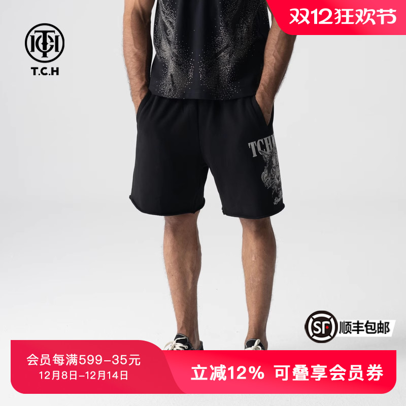 TCH休闲短裤烫钻百搭轻奢夏季