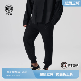 百搭休閑褲 衛(wèi)褲 新款 男女同款 T72A206012 時(shí)尚 TCH潮牌2024春夏季