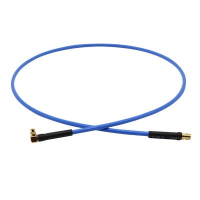 SMP转MMCX连接线 RG405半柔线 SMP-K直母头转MMCX-JW弯公头转接线