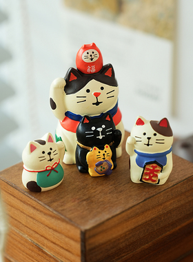 日式可爱招财猫桌面小摆件