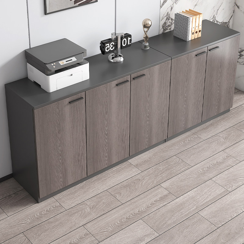 文件柜资料柜办公桌矮柜落地茶水柜档案收纳储物柜办公室置物柜子